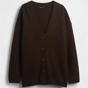 GAP Brown CashSoft Oversized Cardigan Sweater